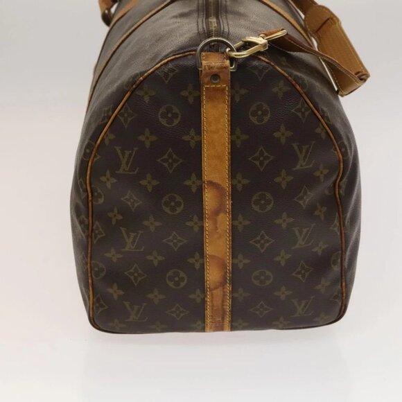 LOUIS VUITTON Monogram Keepall Bandouliere 55 Boston Bag - Picture 3 of 14
